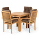 TROPICAL Set mobilier terasă/grădină, 4 scaune și masă