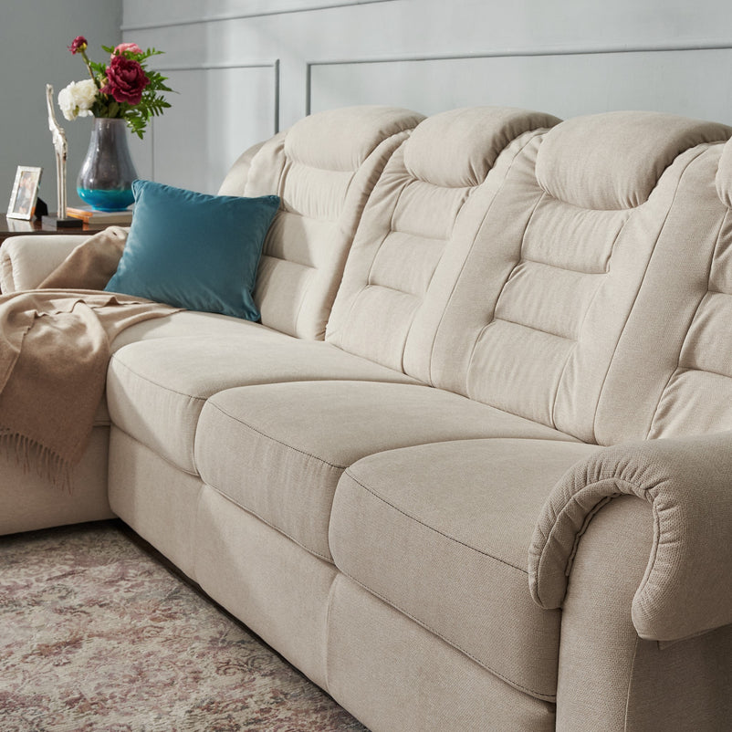 VELTEN Colțar extensibil, șezlong stânga/dreapta, stofă