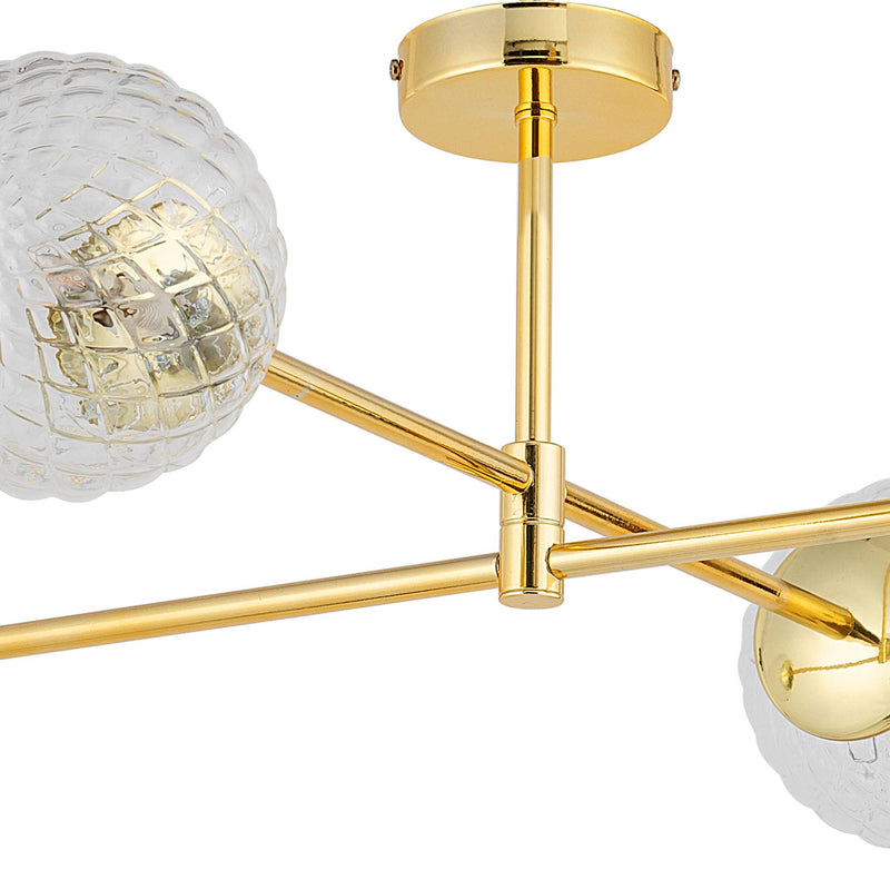 CADIX GOLD Plafonieră 4x6W G9 LED