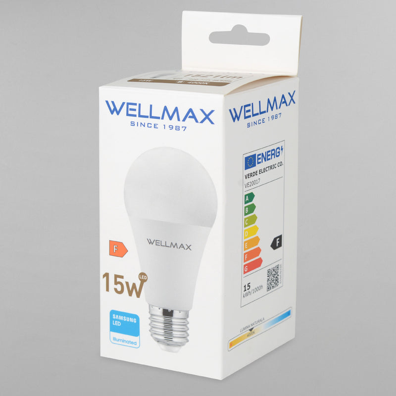 WELLMAX Bec LED, 15W E27