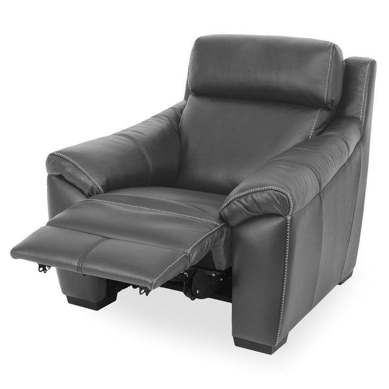 THOMSON Fotoliu cu recliner electric și mecanism tetieră, piele