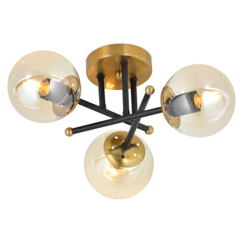 MACARIO Plafonieră 3x60W E27