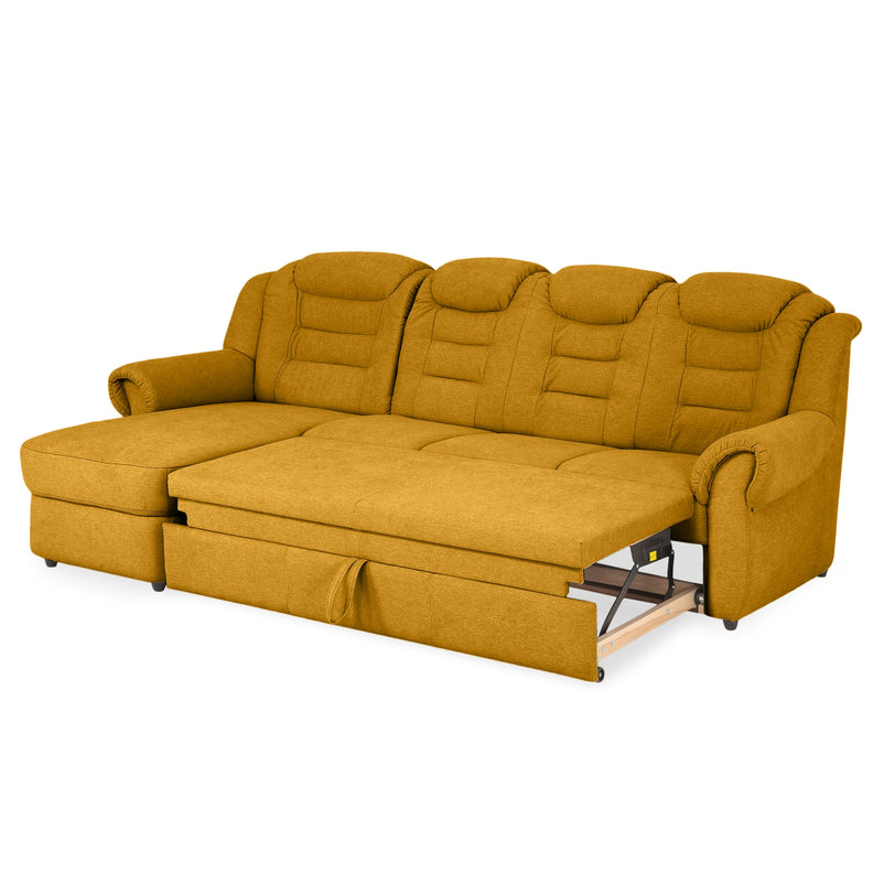 VELTEN Colțar extensibil, șezlong stânga/dreapta, stofă