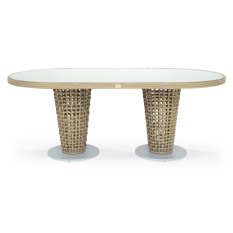 DINASTY Set mobilier terasă/grădină, 6 scaune și masă