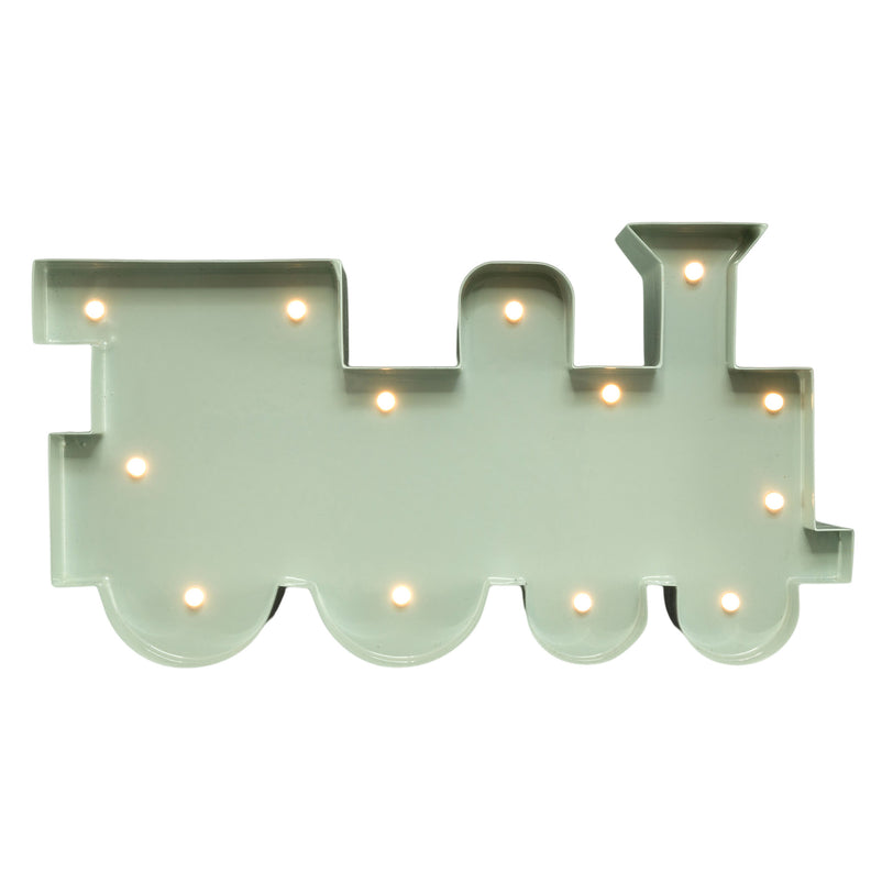 LOCOMOTIVA Decor luminos din metal pentru copii