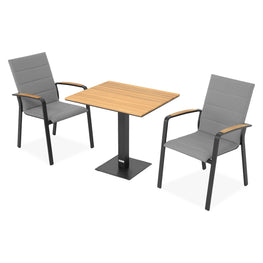 ACERO/COMO Set mobilier terasă/grădină, 2 scaune și masă