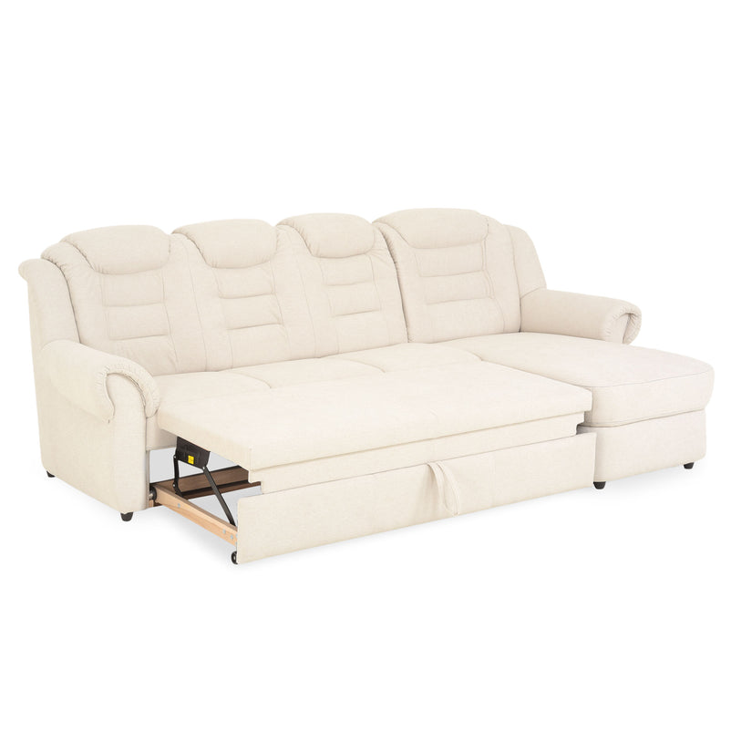 VELTEN Colțar extensibil, șezlong stânga/dreapta, stofă