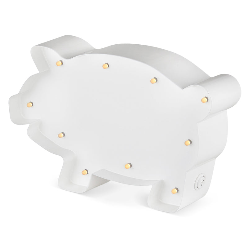 PIGGY Decor luminos din metal pentru copii