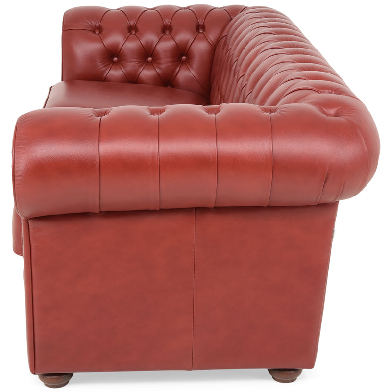 CHESTERFIELD Canapea 3 locuri, piele