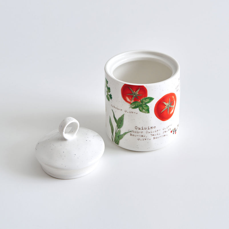 HOME AND KITCHEN Recipient depozitare, porțelan, D.11cm