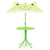 FROG Set mobilier terasă/grădină copii, 2 scaune, masă și umbrelă