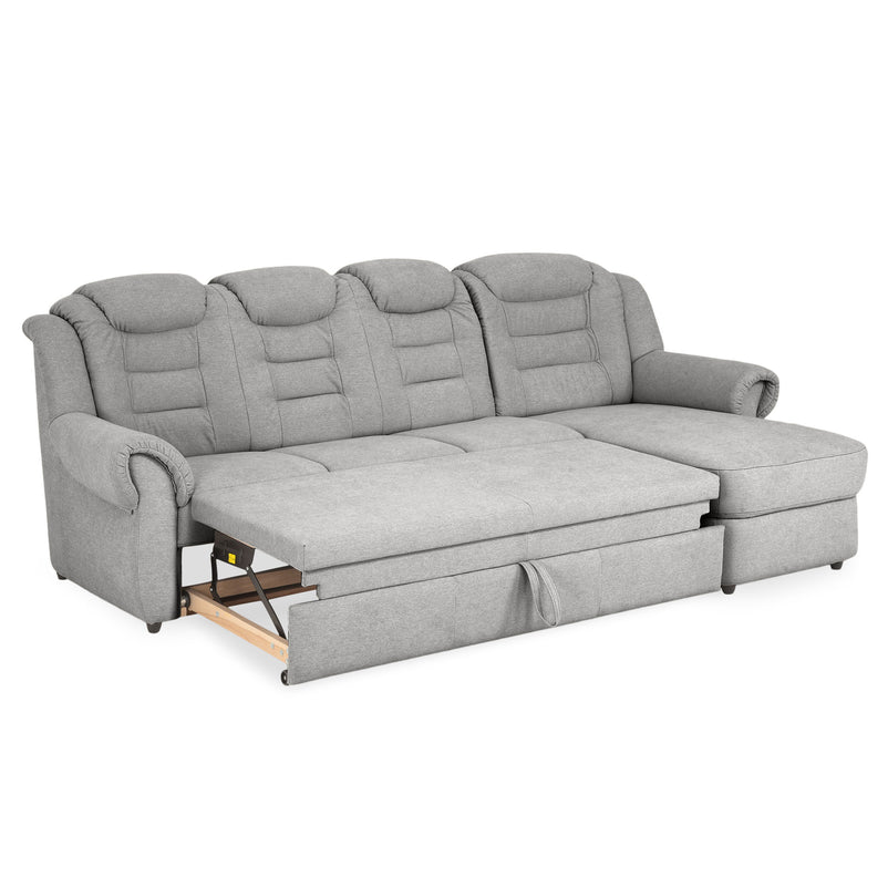 VELTEN Colțar extensibil, șezlong stânga/dreapta, stofă