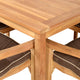 TROPICAL Set mobilier terasă/grădină, 4 scaune și masă