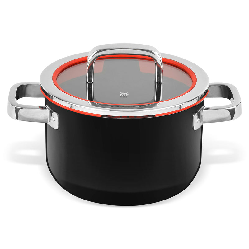 FUNCTIONAL Oală cu mânere și capac, cromargan