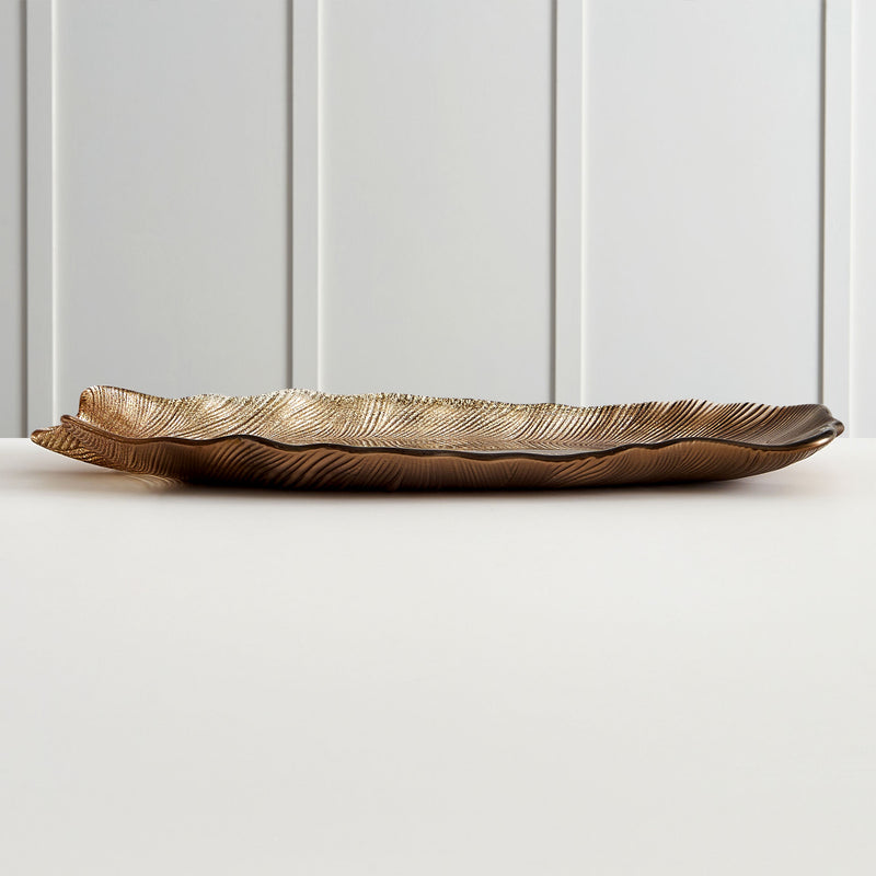 FEATHER Platou, sticlă, L.40cm