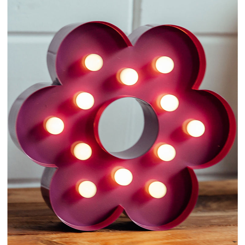 FLOWER Decor luminos din metal pentru copii