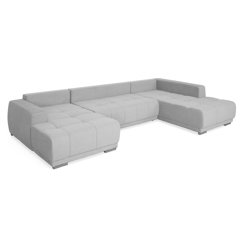 MONZA Ansamblu colțar extensibil stânga/dreapta, stofă