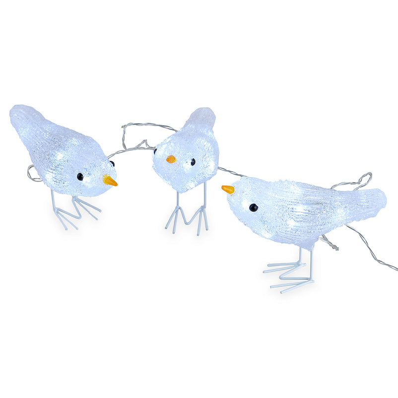 BIRDS Set 3 decorațiuni luminoase