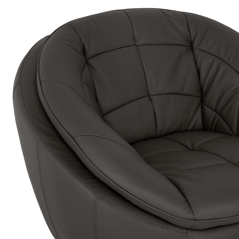 CHICAGO Fotoliu rotativ, piele