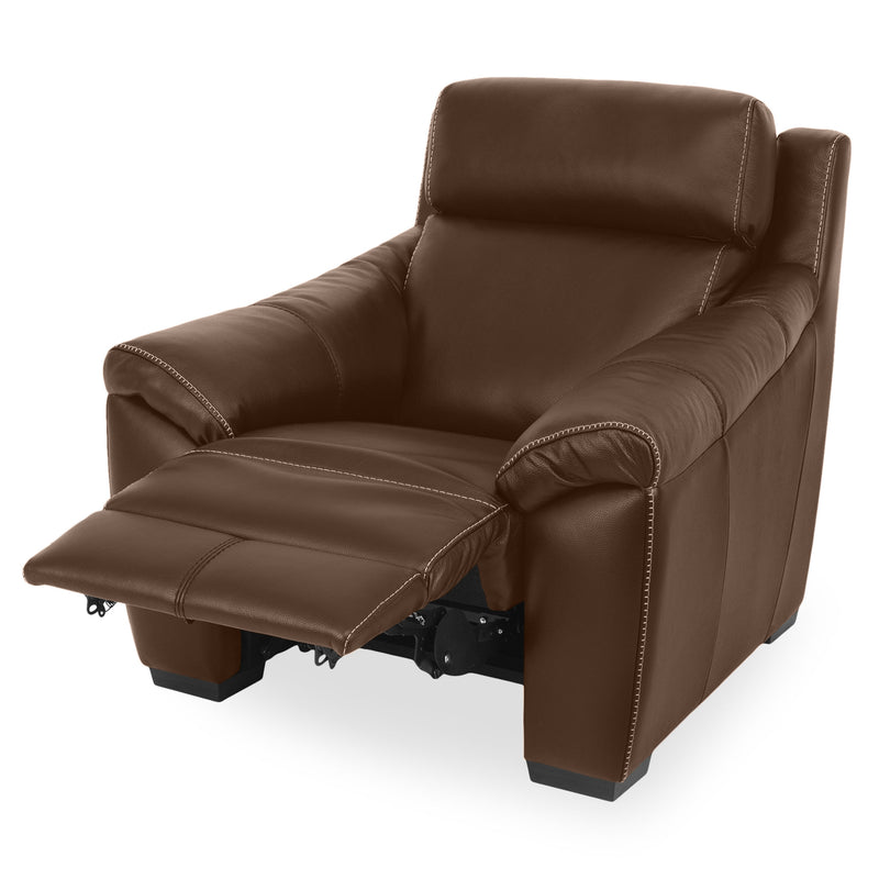 THOMSON Fotoliu cu recliner electric și mecanism tetieră, piele