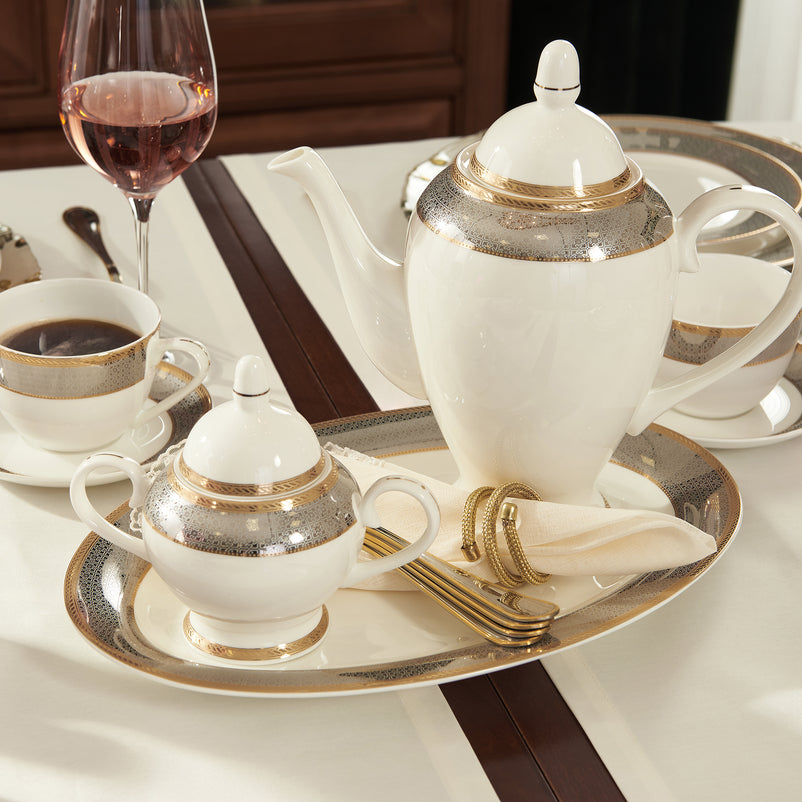 BRENT Set veselă, porțelan, 37 piese