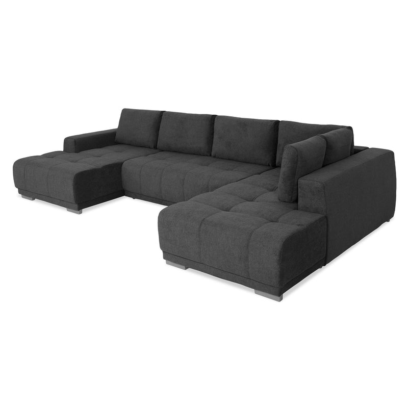 MONZA Ansamblu colțar extensibil stânga/dreapta, stofă