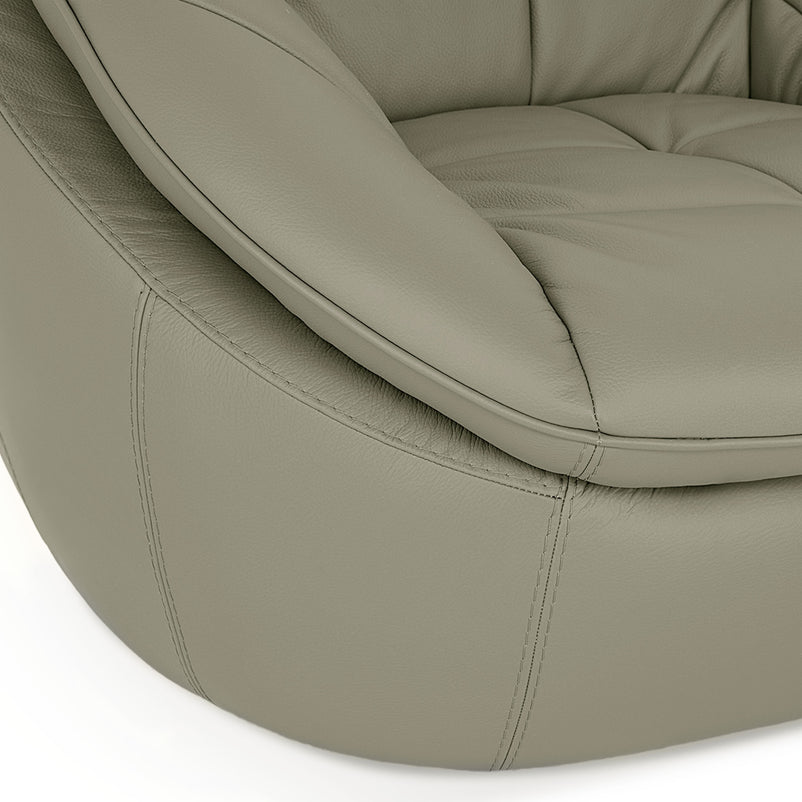 CHICAGO Fotoliu rotativ, piele