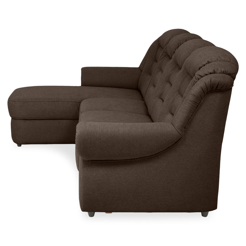 VELTEN Colțar extensibil, șezlong stânga/dreapta, stofă