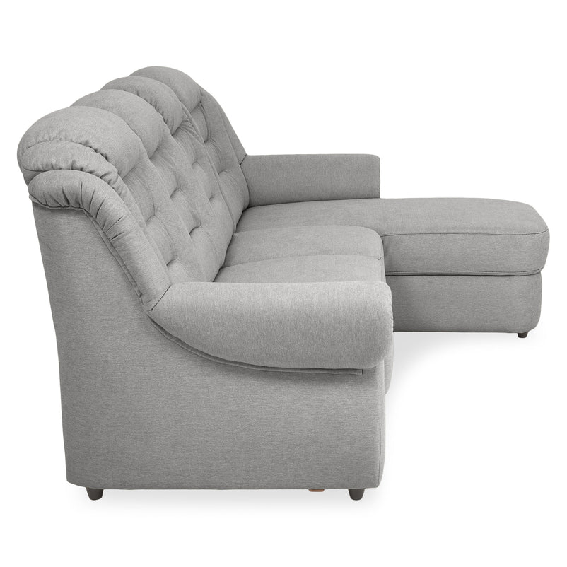 VELTEN Colțar extensibil, șezlong stânga/dreapta, stofă