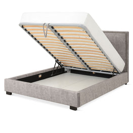 DAKAR Pat tapițat, 160x200cm, somieră și ladă incluse