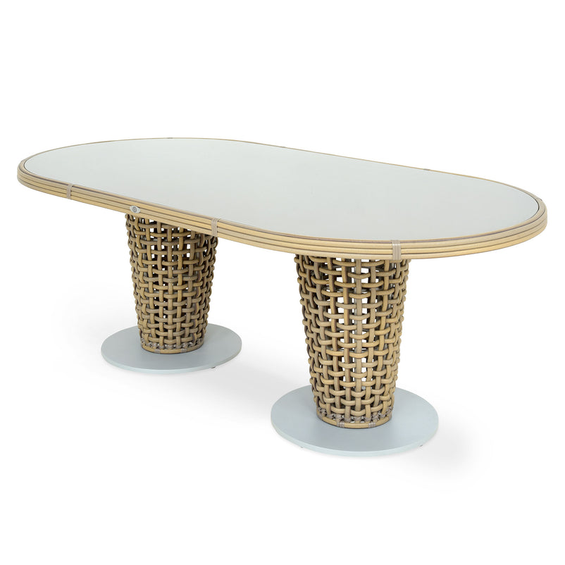 DINASTY Set mobilier terasă/grădină, 6 scaune și masă