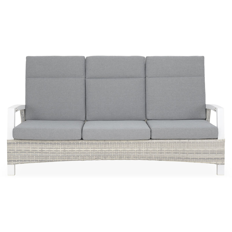 BAKU Set mobilier terasă/grădină, 2 fotolii, canapea, taburet și masă