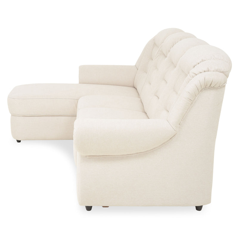 VELTEN Colțar extensibil, șezlong stânga/dreapta, stofă