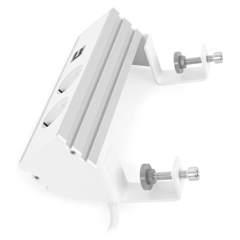 FLEXI Multipriză 2 schuko, Smart USB charger A+A, cablu 3m