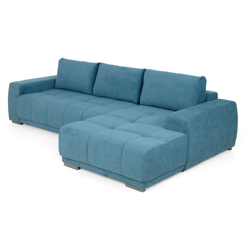 MONZA Colțar extensibil, 3 locuri, șezlong stânga/dreapta, stofă