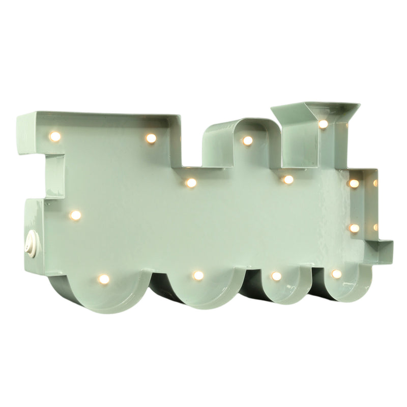 LOCOMOTIVA Decor luminos din metal pentru copii