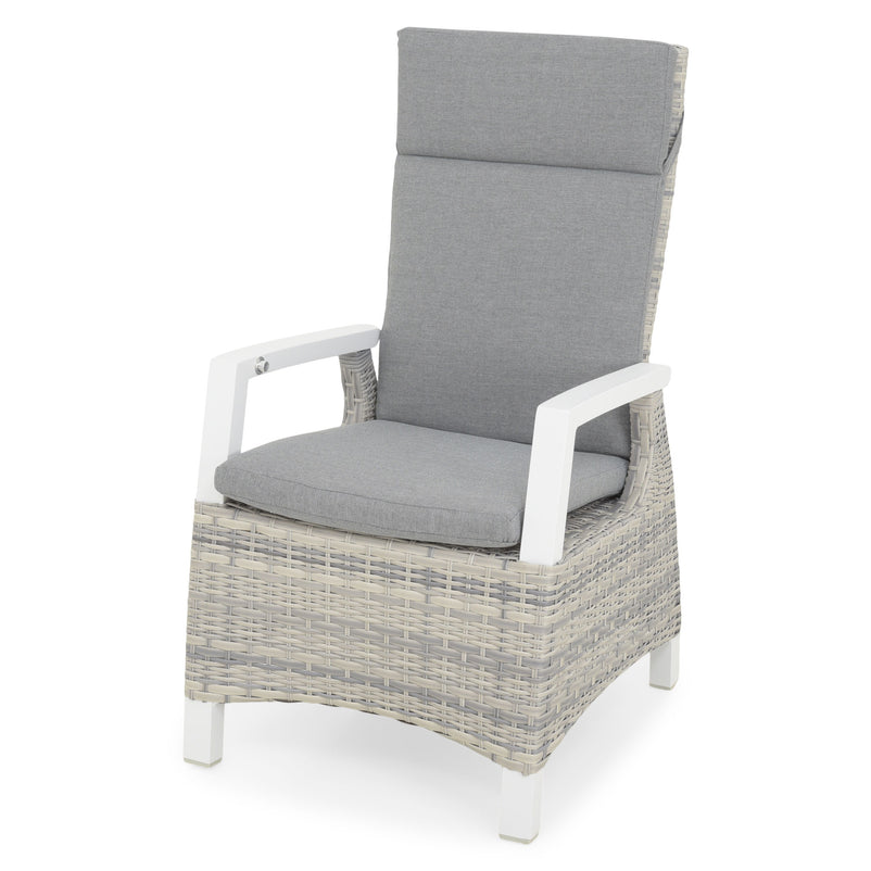 BAKU Set mobilier terasă/grădină, 2 scaune cu spătar reglabil