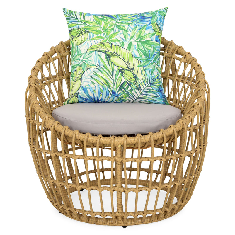 ALMADA Set mobilier terasă/grădină, 2 fotolii și măsuță