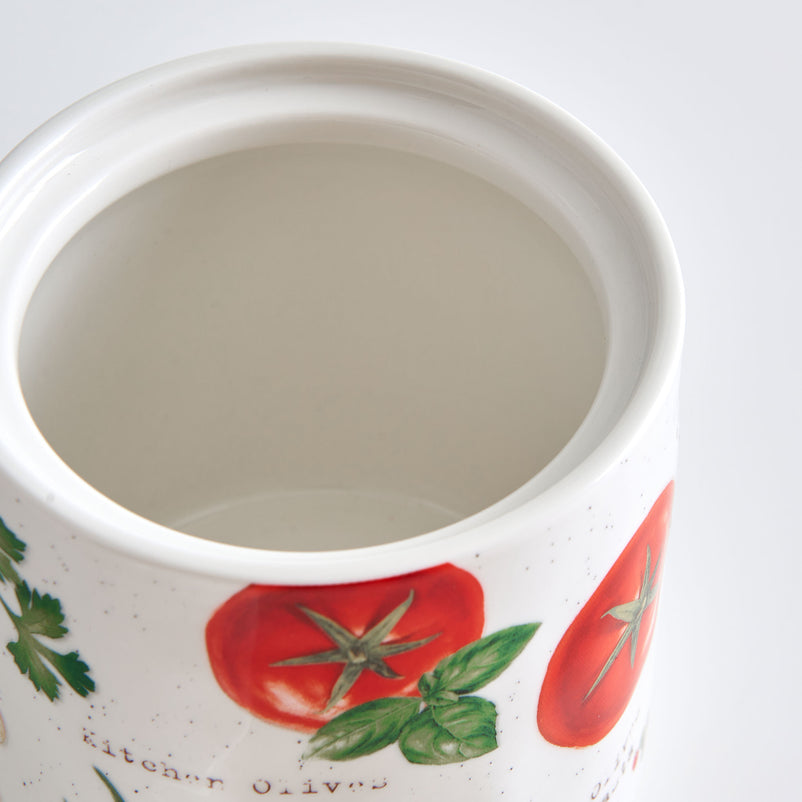 HOME AND KITCHEN Recipient depozitare, porțelan, D.11cm