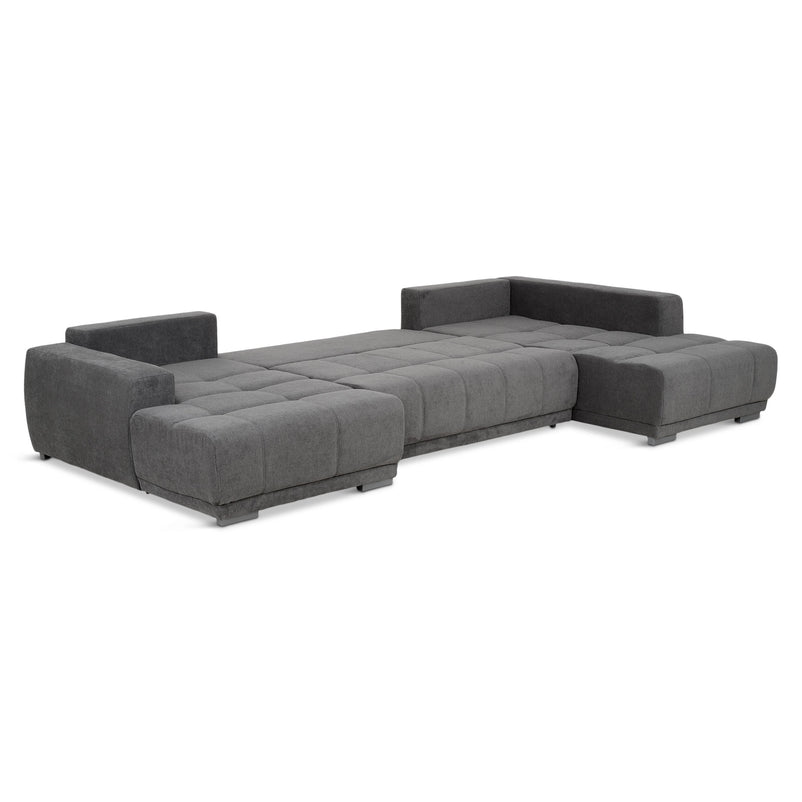 MONZA Ansamblu colțar extensibil stânga/dreapta, stofă