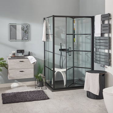 SUNRISE Sistem duș, 90x120 cm, sticlă