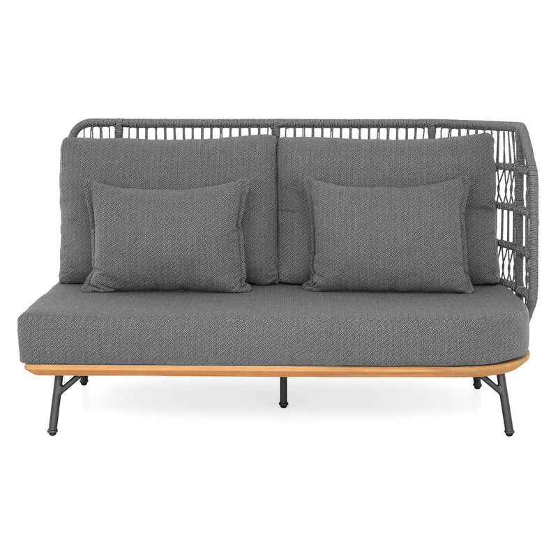 COTTAGE/CANCUN Set mobilier terasă/grădină, 2 canapele, 1 element colț, 1 element central, 1 măsuță de cafea