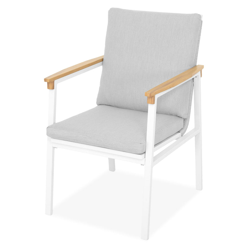 ALESSIA Set mobilier terasă/grădină, 8 scaune și masă