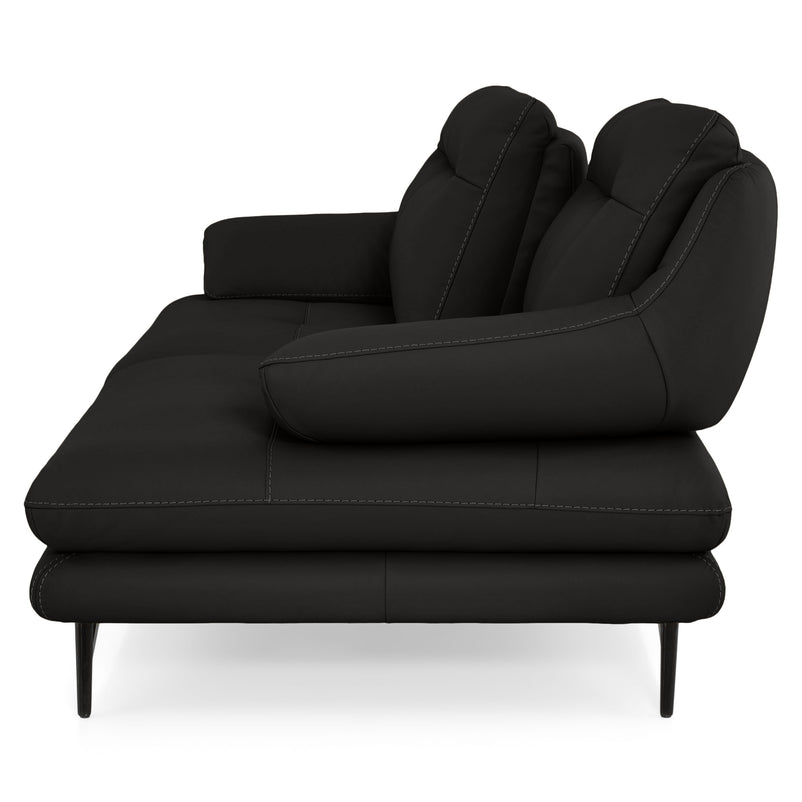 ADISA Canapea 3 locuri, mecanism spătar, piele