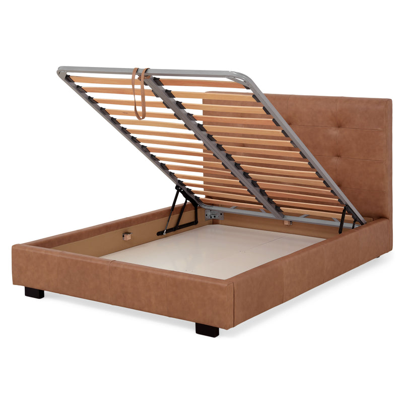 BRUGES Pat tapițat, 140x200cm, somieră rabatabilă