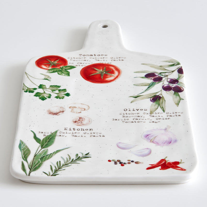 HOME AND KICHEN Platou servire brânzeturi, porțelan, L.35cm