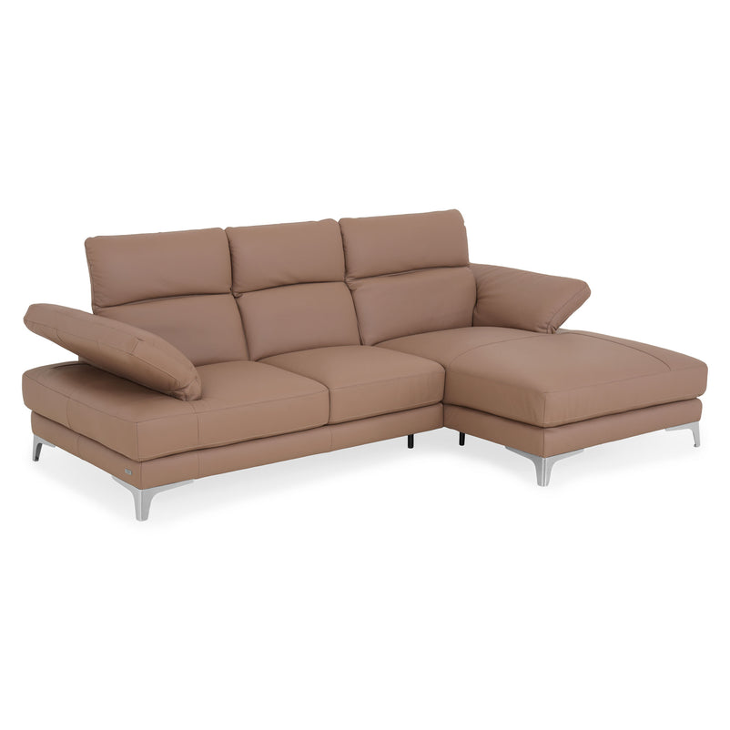 NATUZZI EDITIONS BLISS Colțar șezlong stânga/dreapta, mecanism brațe și tetiere, piele