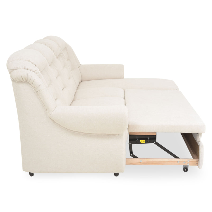 VELTEN Colțar extensibil, șezlong stânga/dreapta, stofă