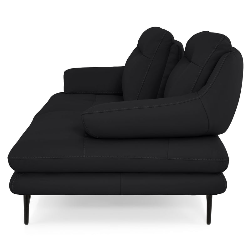 ADISA Canapea 3 locuri, mecanism spătar, piele