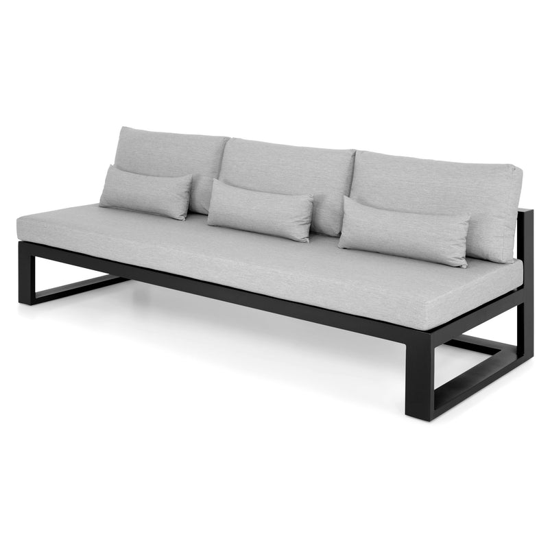 FERMO Set mobilier terasă/grădină, fotoliu, colțar și măsuță